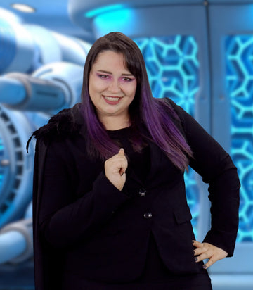 Spyence character Lexie, the dramatic villain who creates evil robots to challenge the kids' mission to learn theology