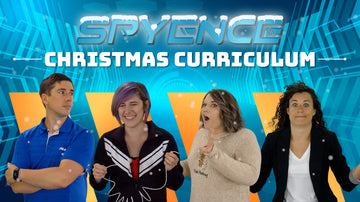 Spyence Christmas curriculum cover image introducing spyence's special Christmas holiday lessons