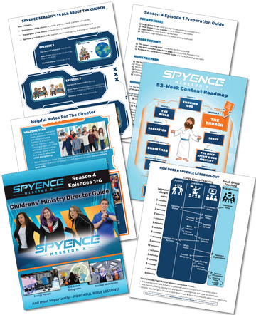 Spyence Director’s Guide for children’s ministry curriculum leaders