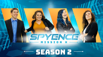 Spyence Season 2 cover image featuring cast for the Spyence curriculum focusing on the Bible -- inspiration, application, illumination, preservation, memorization, etc.