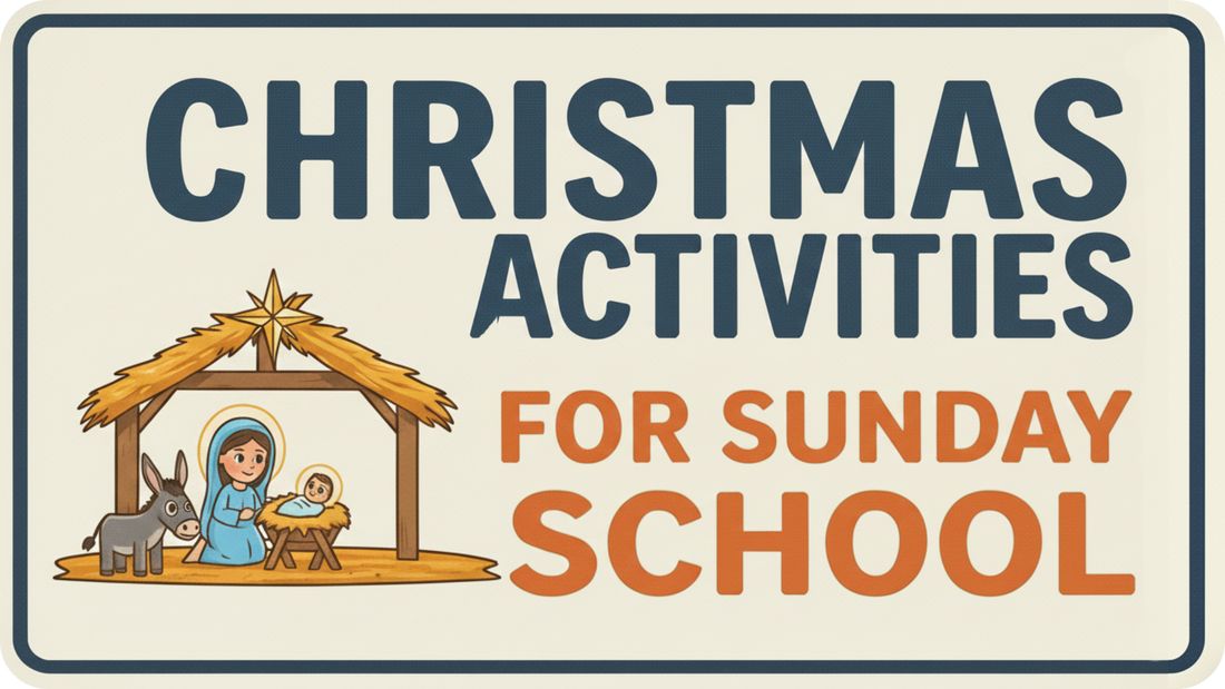 Spyence curriculum graphic introducing Christmas activities and lessons for children’s ministry.
