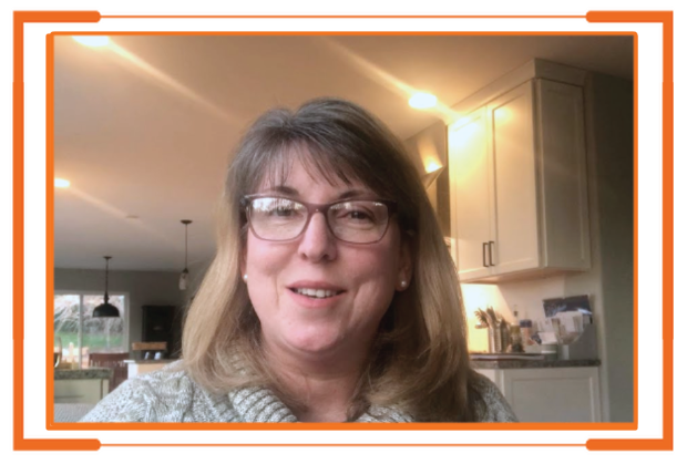Kim Simmons, kids church teacher, sharing Spyence experience