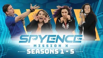 Spyence Season 1-5 curriculum bundle cover image with cast members