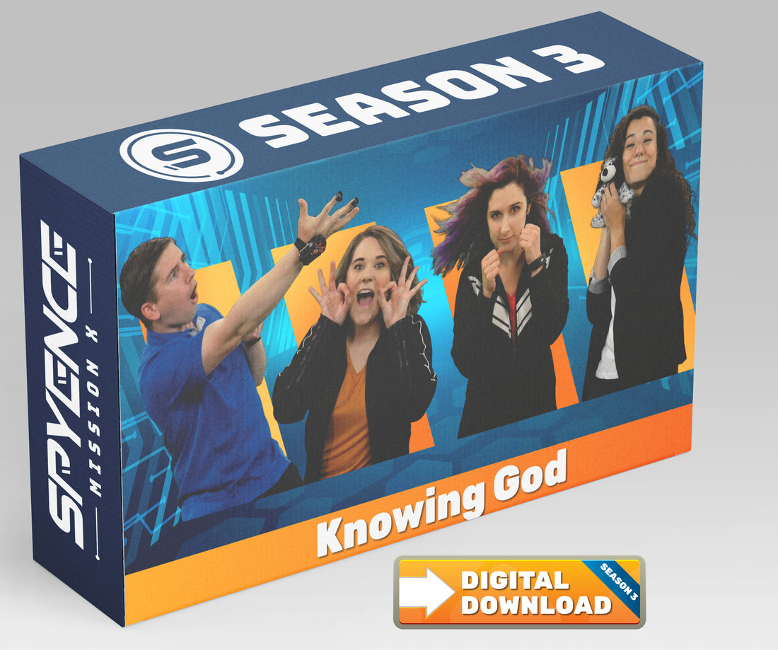 Spyence Season 3 interactive gospel-centered kids church curriculum about knowing God with wacky science experiments