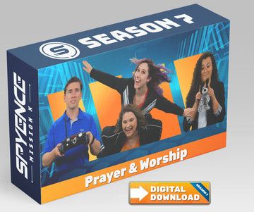 Spyence Season 7 gospel-centered kids church and Sunday school curriculum on prayer and worship with interactive activities